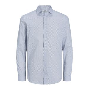 Jack & Jones Overhemd Cardiff Print Bright White