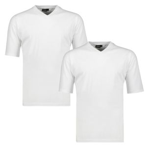 Adamo T-shirt V-hals Maverick wit 2-pack