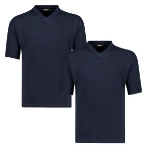 Adamo T-shirt V-hals Maverick navy 2-pack