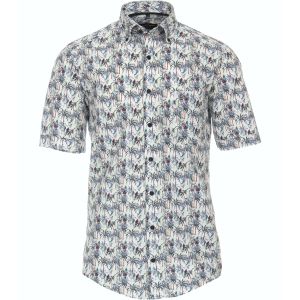 Casa Moda overhemd korte mouw tropische print
