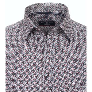 Casa Moda Overhemd rood blauw print
