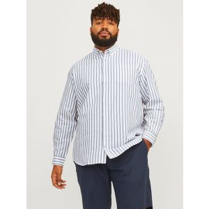 Jack & Jones Overhemd Oxford Ensign Blue Stripes