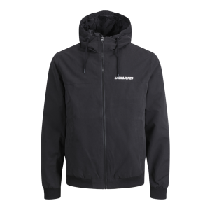 Jack & Jones Bomber Jack Hooded Rush Black