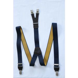 Hendrik gold bretels blauw geel gestipt