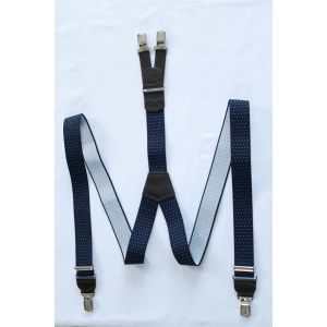 Hendrik gold bretels blauw wit gestipt