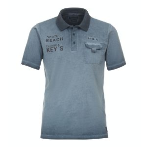 Casa Moda Poloshirt blauw wash