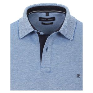 Casa Moda Poloshirt Basic Blauw Melange