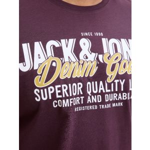 Jack & Jones T-shirt Denim Goods Plum Perfect