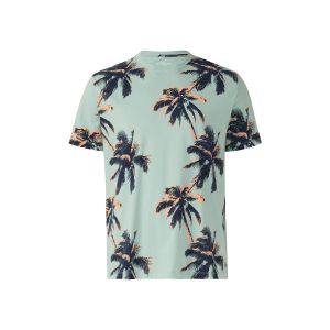 s.Oliver T-Shirt Palm Print Mint